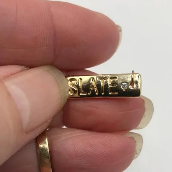 ROCKSBOX "SLATE" Gold-Tone Dangles Necklace - Picture 6 of 9